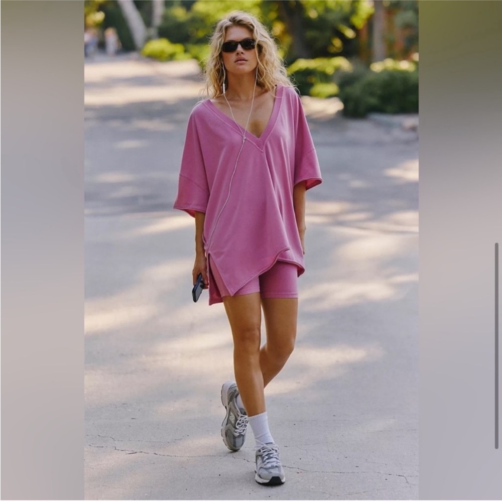 Free People Hot Shot Reversible Set - Frosted Magenta